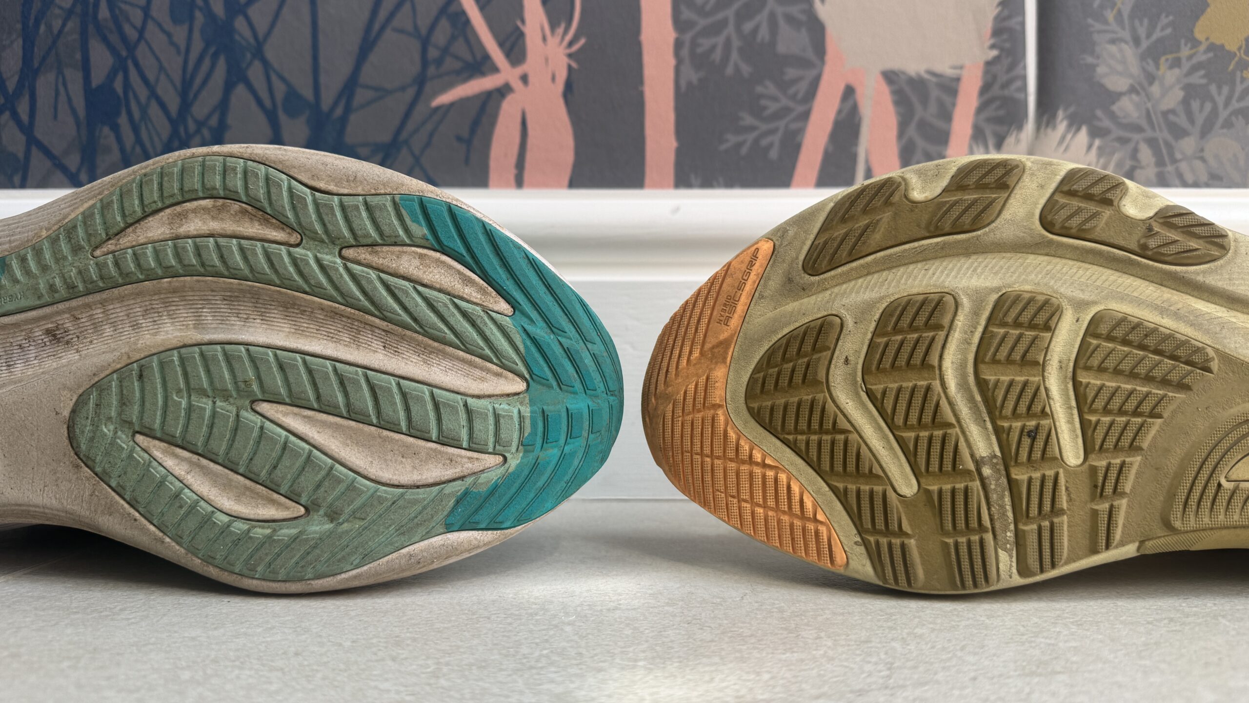 ASCIS Gel Kayano 32 vs Nimbus 27_Outsole Forefoot