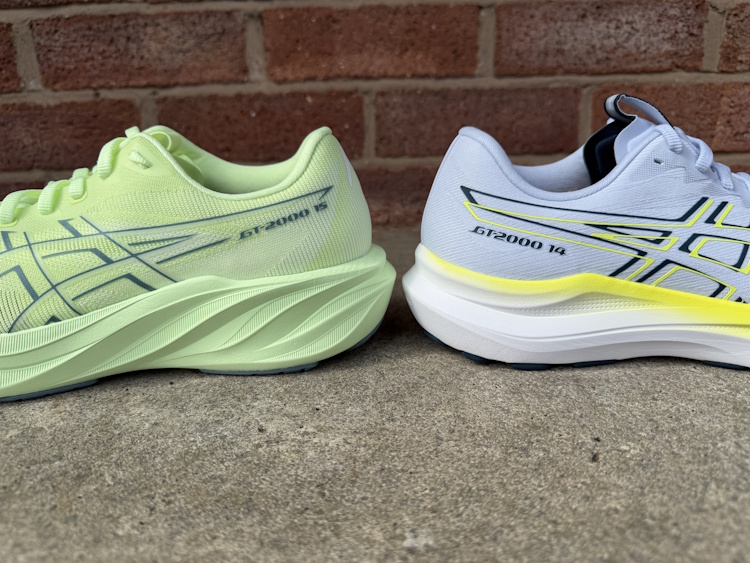 ASICS GT 2000 15 and GT 2000 14 - Heel Stack ASICS GT 2000 15 and GT 2000 14 - Heel Stack