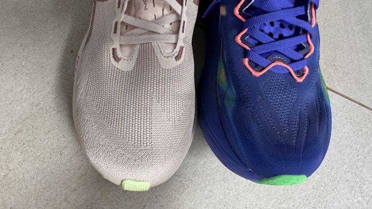 ASICS Novablast 6 and Superblast 3 - Toe Box