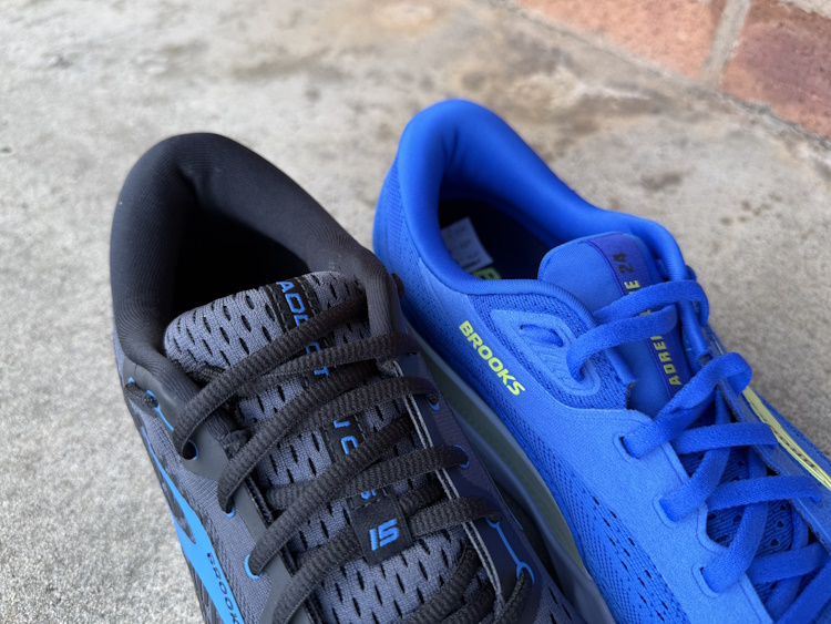 Addiction GTS 15 vs Adrenaline GTS 24 Heel Collar