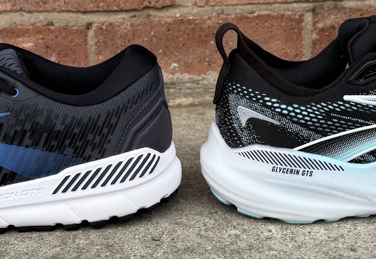 Addiction GTS 15 vs Glycerin GTS 22 Heel Stack Addiction GTS 15 vs Glycerin GTS 22 Heel Stack