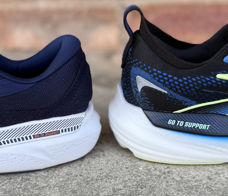 Adrenaline GTS 24 vs Glycerin 22 Heel Stack Adrenaline GTS 24 vs Glycerin 22 Heel Stack