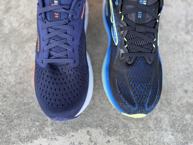 Adrenaline GTS 24 vs Glycerin 22 Toe Box Adrenaline GTS 24 vs Glycerin 22 Toe Box