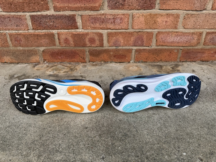 Adrenaline GTS 25 vs GTS 24 Outsole