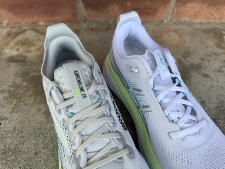 Adrenaline GTS 25 and Kayano 33 - Tongue and Lacing
