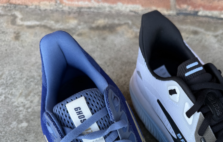 Brooks Ghost 17 vs 18 Heel Collar