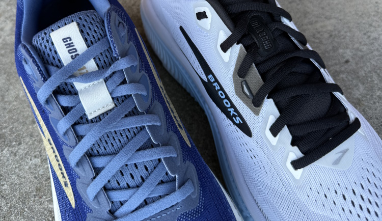 Brooks Ghost 17 vs 18 Lacing and Tongue