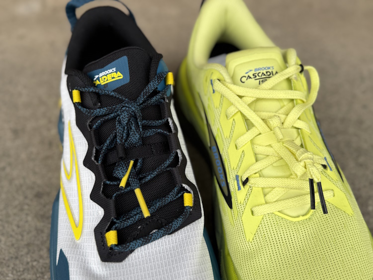 Cascadia 19 vs Caldera 8 Lacing Tongue