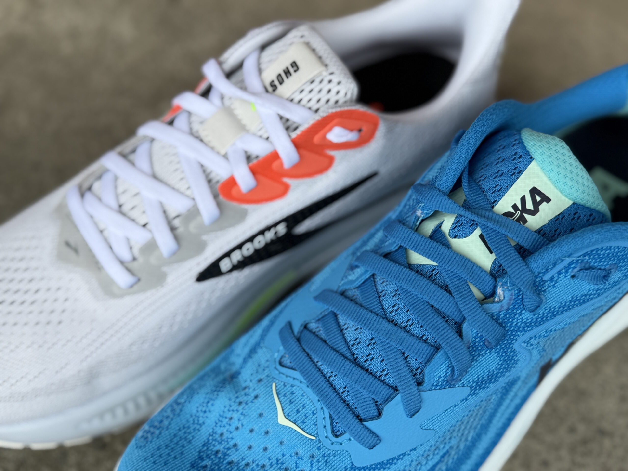 Ghost 17 vs Clifton 10 Heel Lacing