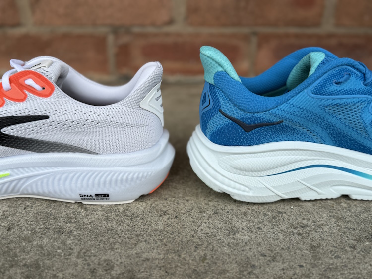 Ghost 17 vs Clifton 10 Heel Stack 2