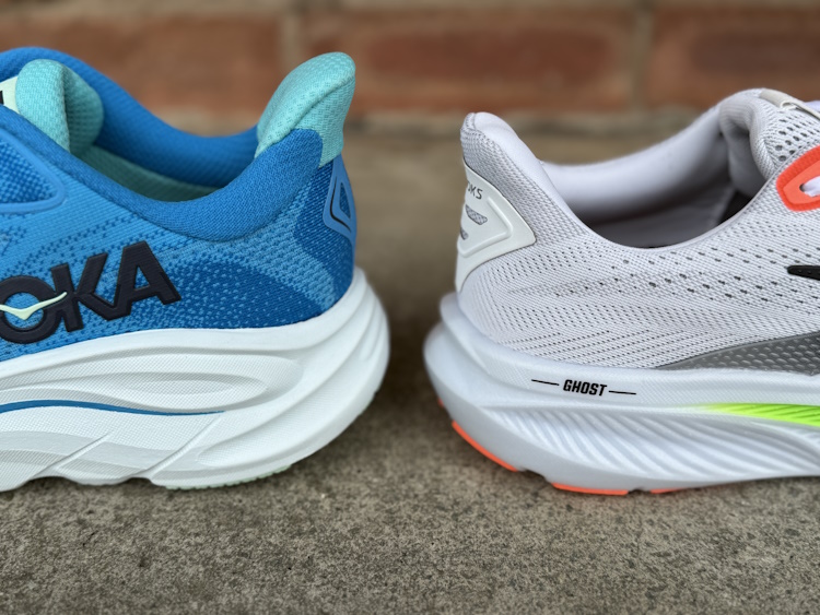 Ghost 17 vs Clifton 10 Heel Stack