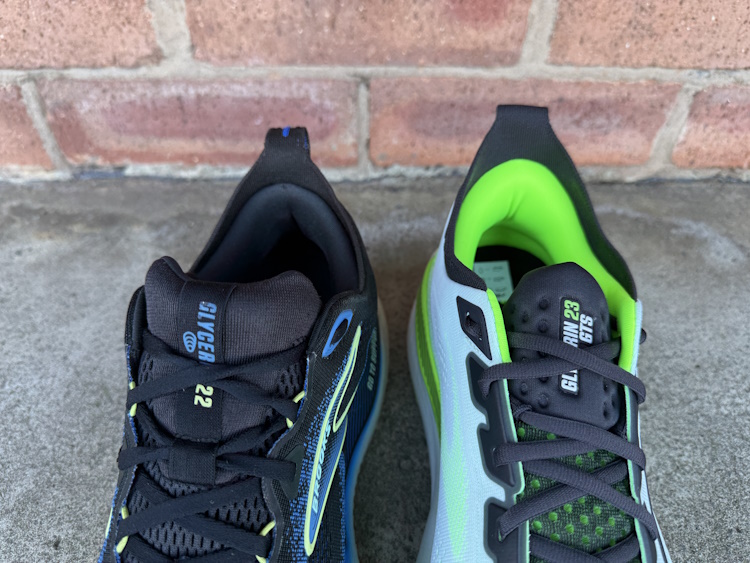 Glycerin GTS 22 Vs GTS 23 Heel Collar