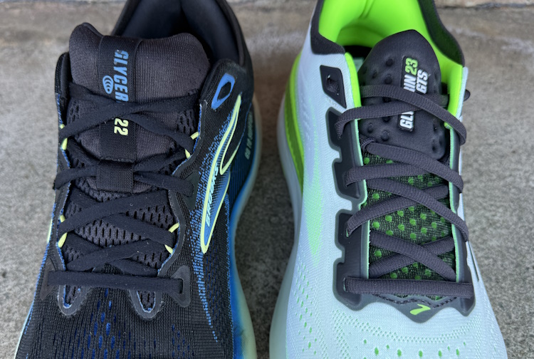 Glycerin GTS 22 Vs GTS 23 Lacing and Tongue