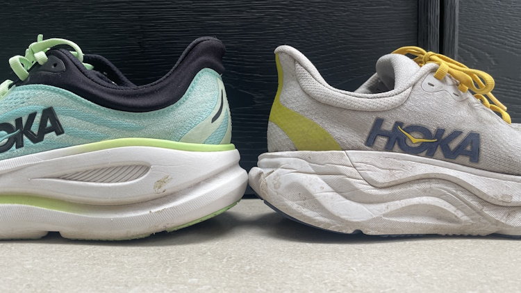 HOKA Arahi 8 vs Bondi 9 Heels 2