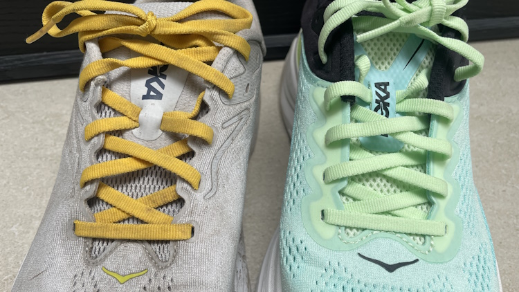 HOKA Arahi 8 vs Bondi 9 Laces