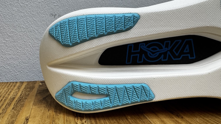 HOKA Rocket X3 Outsole Heel Close HOKA Rocket X3 Outsole Heel Close