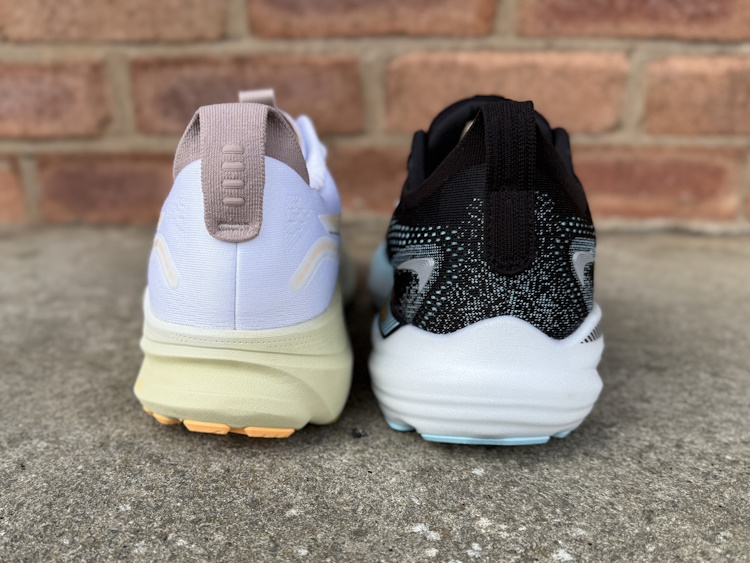 Kayano 32 vs Glycerin GTS 22 Heel Back