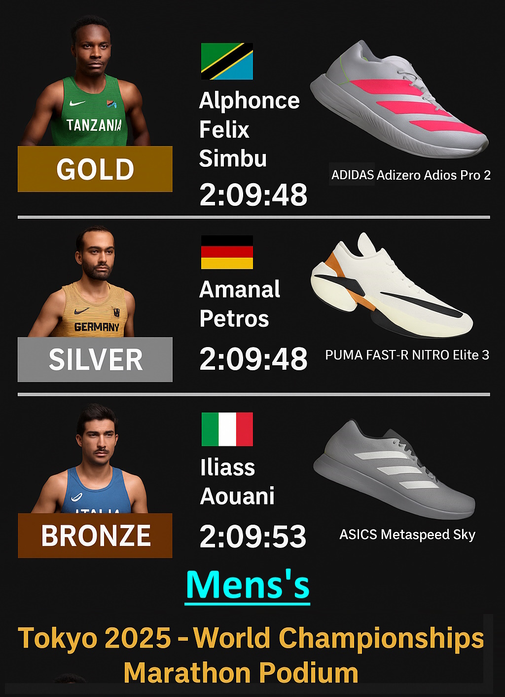 Mens Winning Shoes and Runners Image 3